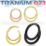 usgsh8t pvd titanium hinged segment hoop 16g double rings