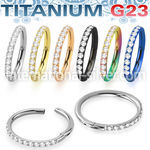usgtsh10 titanium hinged segment hoop 16g cnc pave set cz