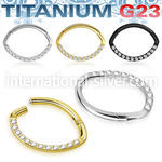 usgtsh21 pvd plating titanium hinged segment hoop cz oval