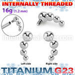 ush4in titanium four bead balls descending curve top