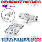ushz32in titanium top double triangle cz