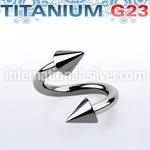 uspcn4 spirals twisters titanium g23 implant grade labrets chin