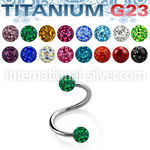 uspfr3 titanium twister 3mm multi gem balls