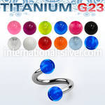 uspuvb4 spirals twisters titanium g23 with acrylic parts labrets chin
