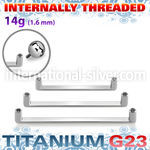 usud14i titanium flat surface barbell internal