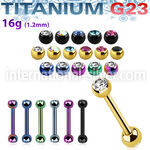 utbbe2c straight barbells anodized titanium g23 implant grade eyebrow