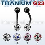 utbnfr6a belly rings anodized titanium g23 implant grade belly button