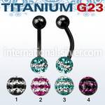 utbnfr6d belly rings anodized titanium g23 implant grade belly button