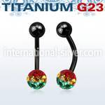 utbnfr6r belly rings anodized titanium g23 implant grade belly button