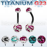 utbnfrgc belly rings anodized titanium g23 implant grade belly button
