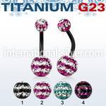utbnfrgd belly rings anodized titanium g23 implant grade belly button