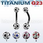 utbnfrsa belly rings anodized titanium g23 implant grade belly button