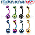 utbng belly rings anodized titanium g23 implant grade belly button