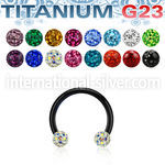 utcbefr3 anodized titanium horseshoe 16g ferido balls