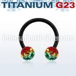 utcbfr6r horseshoes anodized titanium g23 implant grade belly button