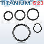 utsg14 seamless segment rings anodized titanium g23 implant grade labrets chin