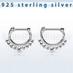 vsepn16 straight barbells silver 925 septum