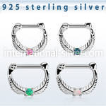 vsepp14 straight barbells silver 925 septum