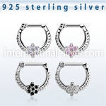 vsepr16 straight barbells silver 925 septum