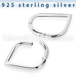 vsgha16 sterling silver hinged segment hoop drop