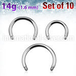 xcb14g loose body jewelry parts surgical steel 316l belly button