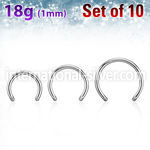 xcb18g loose body jewelry parts surgical steel 316l 
