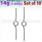 xinb14g loose body jewelry parts surgical steel 316l belly button
