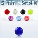 xmbbal5 loose body jewelry parts acrylic body jewelry belly button