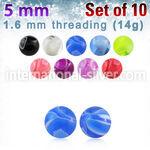 xmbbal5 loose body jewelry parts acrylic body jewelry belly button