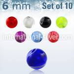 xmbbal6 loose body jewelry parts acrylic body jewelry belly button