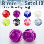 xmbbal8 loose body jewelry parts acrylic body jewelry belly button
