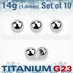 xubal3g loose body jewelry parts titanium g23 implant grade 