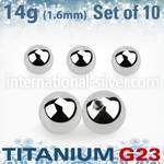 xubal6 loose body jewelry parts titanium g23 implant grade belly button