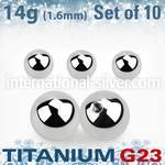 xubal8 loose body jewelry parts titanium g23 implant grade belly button