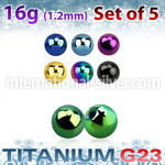 xubt4s loose body jewelry parts anodized titanium g23 implant grade belly button