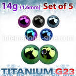 xubt8g loose body jewelry parts anodized titanium g23 implant grade belly button