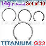 xucb14g loose body jewelry parts titanium g23 implant grade belly button