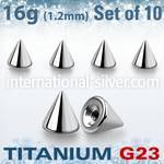 xucn4s loose body jewelry parts titanium g23 implant grade belly button