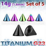 xucnt5g loose body jewelry parts anodized titanium g23 implant grade belly button