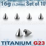 xucon25 loose body jewelry parts titanium g23 implant grade belly button