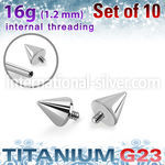 xucon3i titanium 3mm cones 09 threading 10pcs