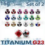 xumjb3 loose body jewelry parts titanium g23 implant grade belly button