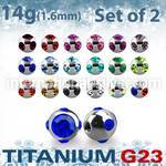 xumjb5 loose body jewelry parts titanium g23 implant grade belly button