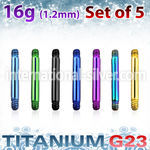 xutbb16 loose body jewelry parts anodized titanium g23 implant grade belly button
