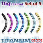 xutbn16 loose body jewelry parts anodized titanium g23 implant grade belly button