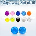 xuvb4 loose body jewelry parts acrylic body jewelry belly button