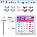 y36cumxm silver bend it to fit nose studs 22g colors 36
