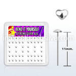 yxvhr bend it to fit nose studs silver 925 nose