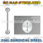 zbbs straight barbells surgical steel 316l tongue