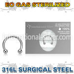 zcbeb25 surgical steel circular barbell eo gas sterilized